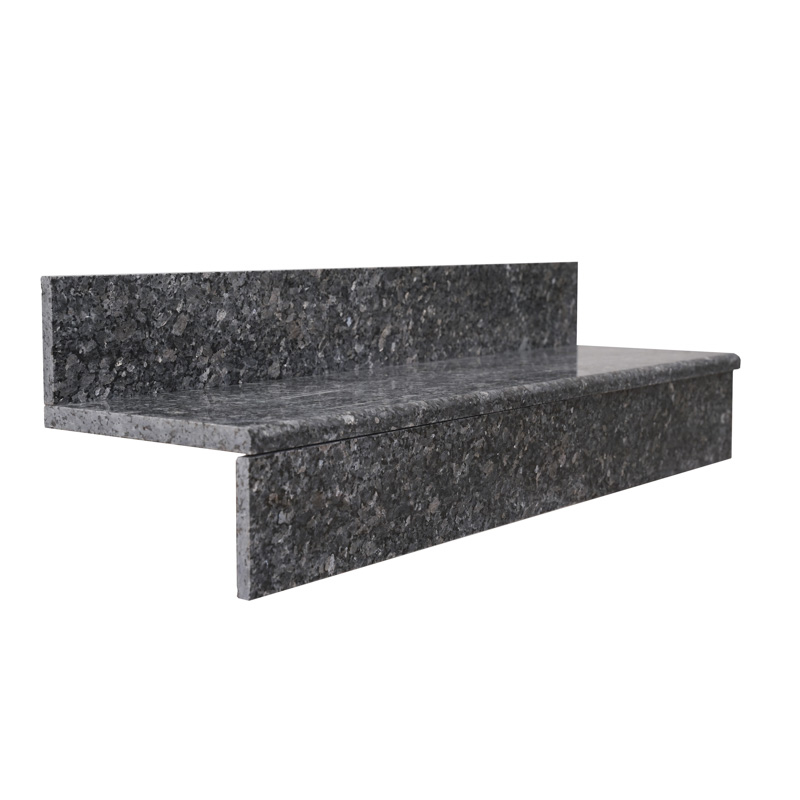 Granite Step with Riser Blue Pearl  different size 100/120/130/150/160 CM
