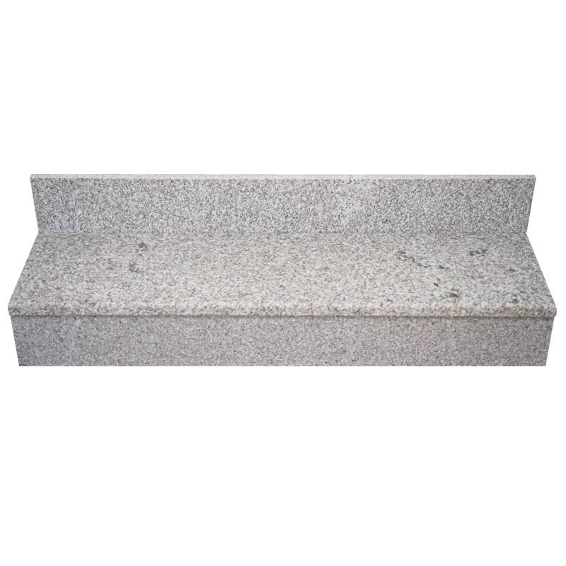 Granite Step with Riser White Galaxy  different size 100/120/130/150/160 CM