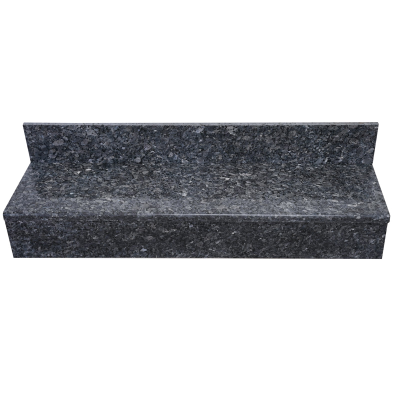 Granite Step with Riser Blue Pearl  different size 100/120/130/150/160 CM