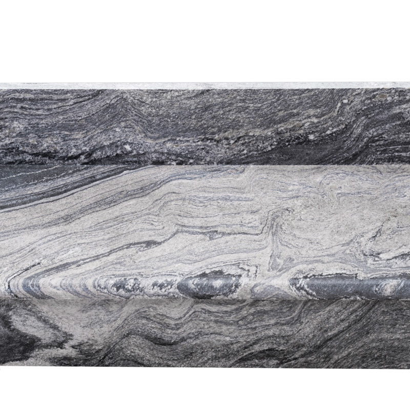 Granite Step with Riser Juparana Grey different size 100/120/130/150/160 CM