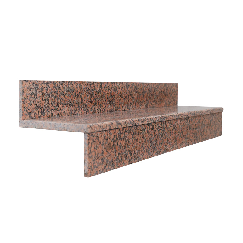 Granite Step with Riser Red Balomral  different size 100/120/130/150/160 CM