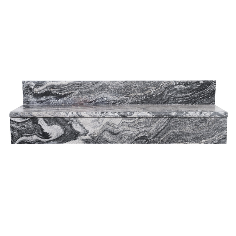Granite Step with Riser Juparana Grey different size 100/120/130/150/160 CM